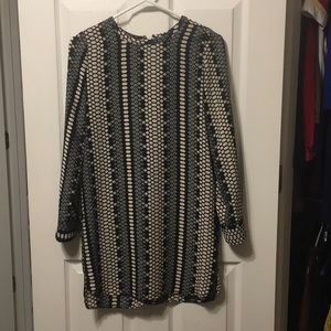 Hanover printed long sleeve dress